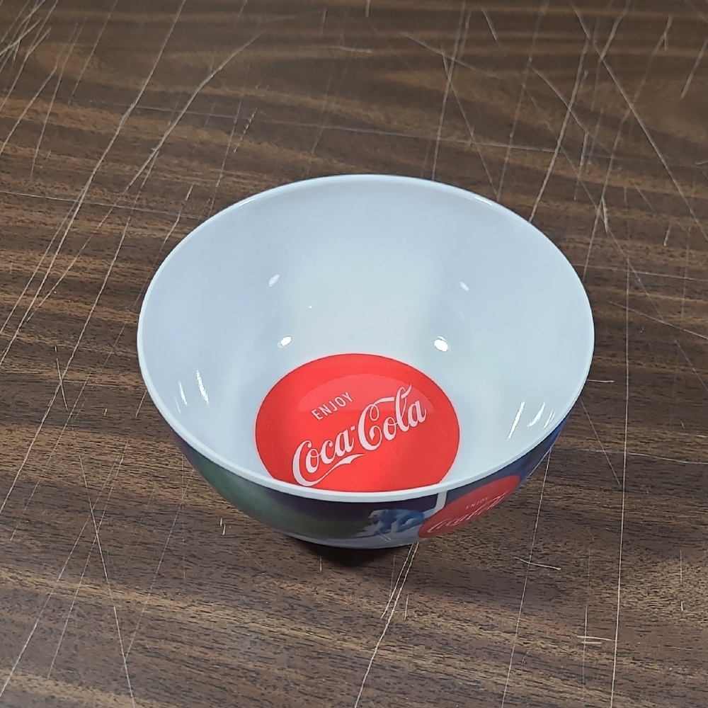 Coca-Cola Red and White Polar Bear 6" Bowl